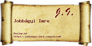 Jobbágyi Imre névjegykártya