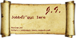 Jobbágyi Imre névjegykártya